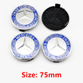 4Pcs 75mm 60mm 3D ABS Car Wheel Center Hub Caps Covers Rim Emblem Badge Universal For Auto Exterior Tuning Styling Trim Access
