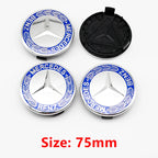 4Pcs 75mm 60mm 3D ABS Car Wheel Center Hub Caps Covers Rim Emblem Badge Universal For Auto Exterior Tuning Styling Trim Access