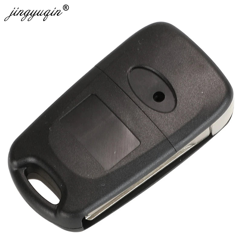 jingyuqin 10pcs Remote Flip Key Shell For Kia K2 K5 Sorento Sportage Rio Hyundai I30/IX35 Accent 3Button Car Folding Key Housing CM World