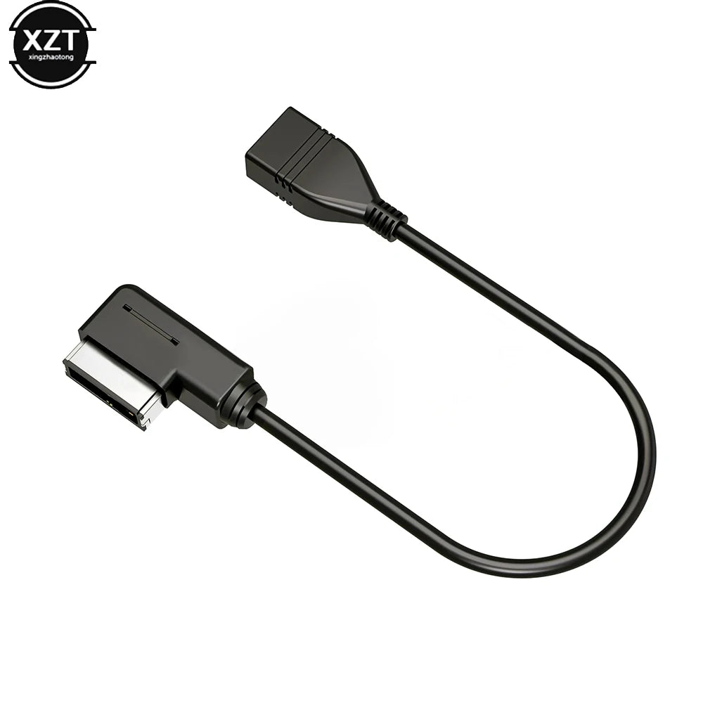 Car USB Data Cable AUX Audio Adapter MDI MMI AMI to USB Female Connector for Audi VW Universal USB Audio Cable