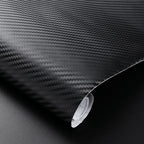 5/10cm DIY 3D Black Carbon Fiber Vinyl Car Wrap Sheet Roll Film Sticker Decal Door Sill Anti-Scratch Protector Tape Film Car Mobile World