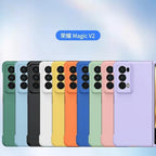 PC Hard Shell Phone Case For Honor Magic V2 Solid Color Protective Cover Car Mobile World