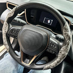 D-shaped,Round Car Steering Wheel Cover Peach Wood Grain Retro Style Modified Steering Wheel Styling Anti-slip Accessories 2025 CM World