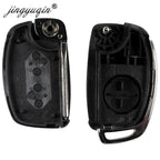 10pcs Shell Flip Remote Key Case Fob 4 Button For Hyundai Mistra Santa Fe Sonata Tucson Accent I30 I40 IX45 TOY40/TOY20R/HYN14 CM World