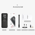 CARSUN Rechargeable Air Pump Tire Inflator Portable Compressor Digital Cordless Car Tyre Inflator For Bicycle Balls CM World