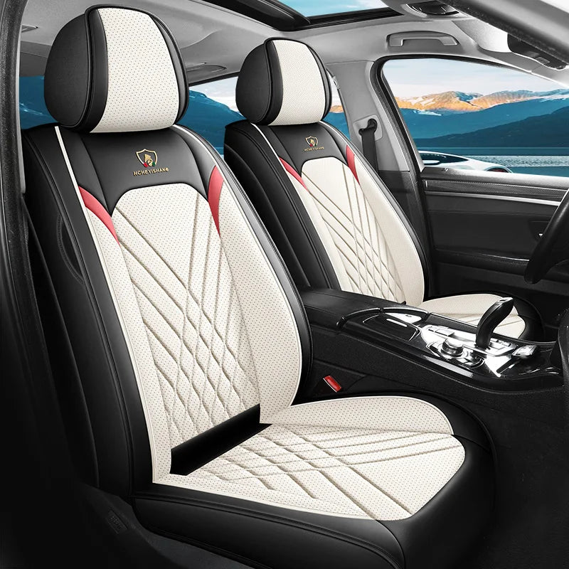 Five-Seat Car Seat Covers Full Wrap Simple Design Multiple Color Options Universal Fit for Most Cars Car Mobile World