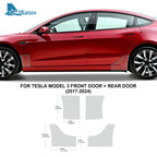 For Tesla Model 3 2017-2024 Door Edge Guard Clear TPU Paint Protection Film Anti Scratch 4PCS Front Rear Kit Invisible Shield Car Mobile World