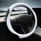 Steering Wheel Cover for Tesla Model 3 2026 Model Y 2026 Steering Wheel Protector Leather Non-Slip Breathable 3mm Utra-thin CM World