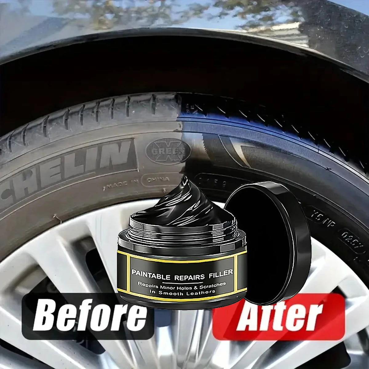 All-Purpose Auto Interior Repair Cream, Restore Leather & Plastic, Ideal for Seats & Steering Wheels