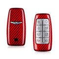 For 8 6 4 Button Genesis Key Cover Carbon Fiber Key Shell For Hyundai Genesis GV70 GV80 GV90 Key Case with Keychain Accessories CM World