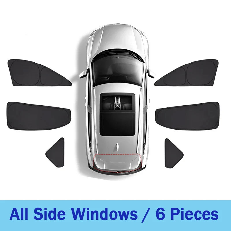 Car Sunshade For Jeep Renegade BU 2015-2024 Heat Insulation Shade Sun Protection Anti-UV Sunshade Privacy Black Auto Accessories