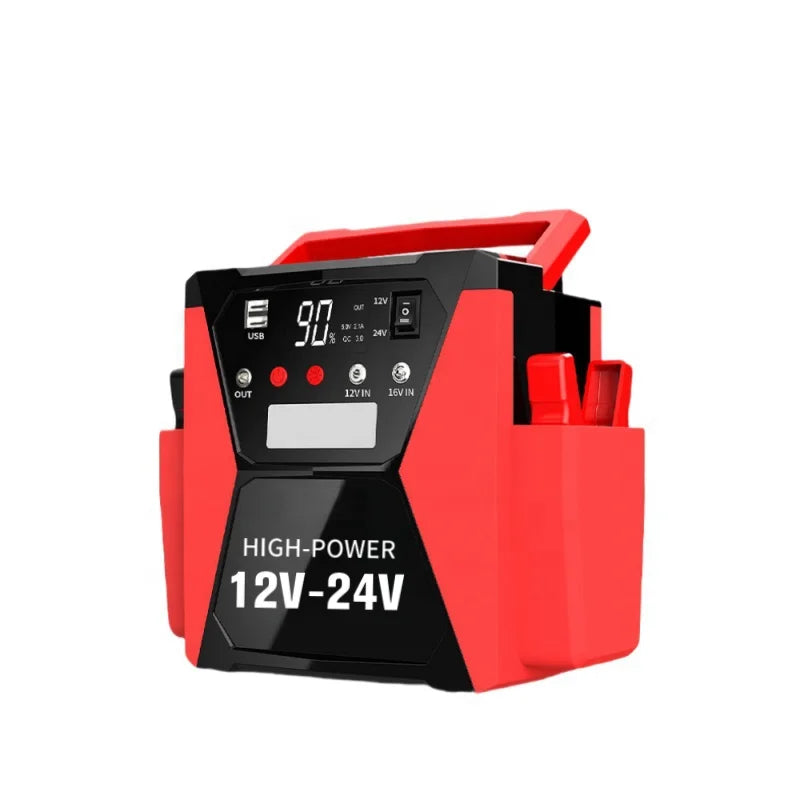 56000mAh Heavy Duty 12V/24V Car Jump Starter with 4000A Peak Current Booster  Power Bank Jumpstarter for Truck Battery