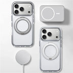 360° Magnetic Stand Case Cover for iPhone 17pro 17 17Pro Max Clear Shockproof for Magsafe Rotatable Magnet Kickstand Phone Case Car Mobile World