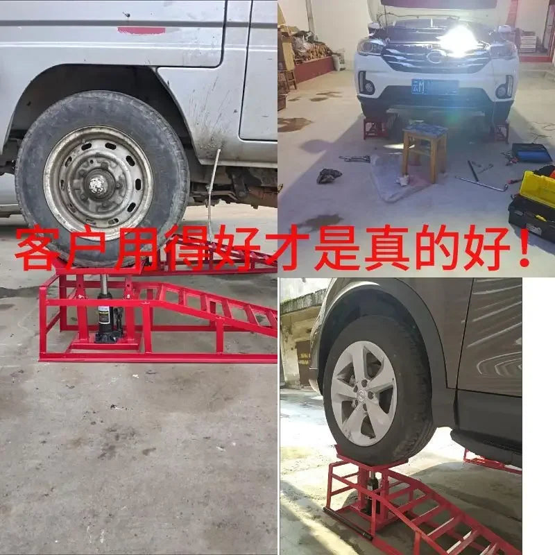 Hydraulic Jack Car Repair Tool Set, Car Ramp Lift for Oil Change Maintenance