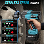 SEESII 2000Nm Electric Impact Wrench High Torque Brushless Cordless Power Impact Gun 3/4" Car Repair For Makita with 6.0Ah Battery