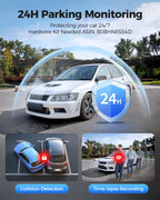 AZDOME M300S Dash Cam 4K+1080P Car Rear Camera Dash Cam 800MP Lens Built-in GPS WIFI Car DVR Voice Control Night Vision 후방카메 Car Mobile World