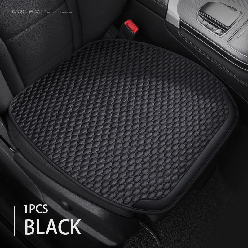 Universal Ice Silk Car Seat Covers Breathable Car Seat Covers Full Set Sweat Absorption Auto Seat Cushion Pad Car Accessories CM World