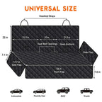 Dog Car Seat Cover Pet Travel Carrier Mattress Waterproof Dog Car Seat Protector With Middle Seat Armrest For Dogs Car Mobile World