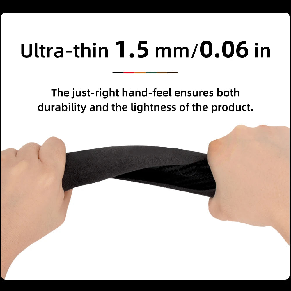 Suitable for Jaguar Anti-Slip Buckle Segmented Suede Steering Wheel Cover Suitable for Xf X250 Xe E Pace F Xj I Ev400 S Type X351 Svr Xfl Ftype Project 7 Cars Accessories CM World