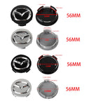 56MM 4Pcs Car Wheel Hub Caps Decoration Accessories For Mazda Axela Demio Atenza CX5 CX3 CX7 CX30 CX60 CX80 2 3 323 MX3 MX6 RX3
