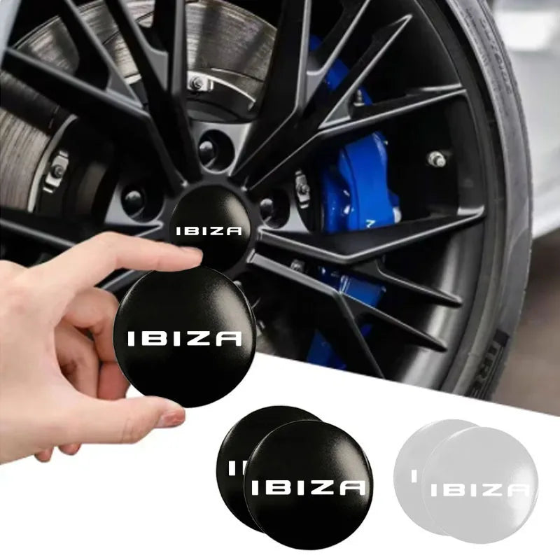 Sticker-resistant, not easy to drop, scratch-proof car hub cover sticker, car badge logo sticker For seat ibiza Car Accessories CM World