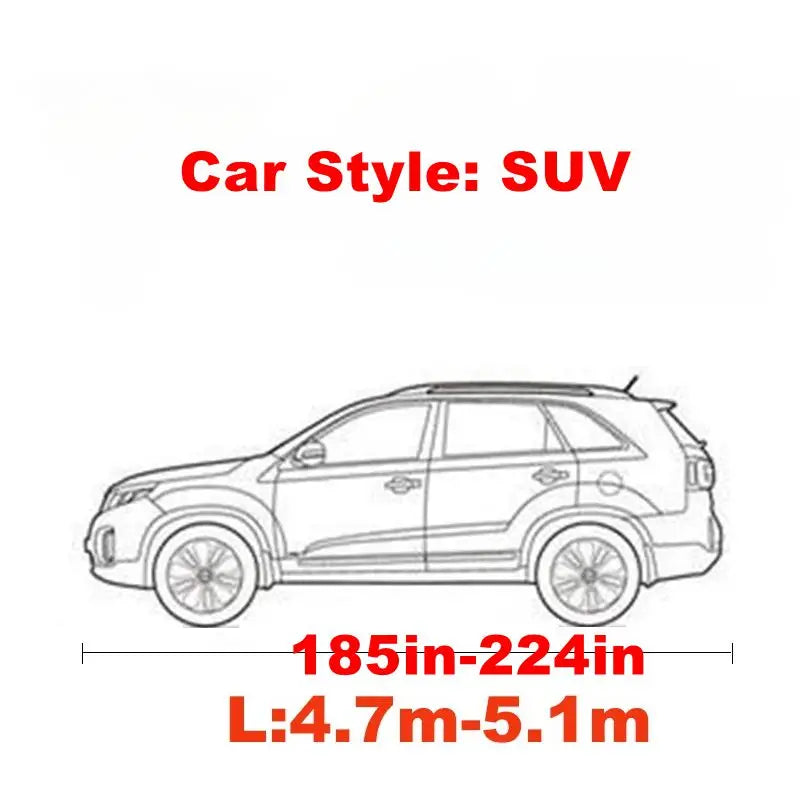 Universal Stretch Car Cover Sunproof Windproof Dustproof Scratch Resistant UV Protection for Sports Car Sedan SUV Beauty Styling CM World