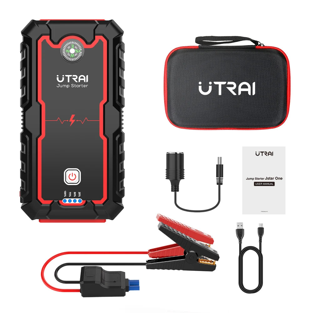 UTRAI Power Bank  2000A Jump Starter Portable Charger Car Booster 12V Auto Starting Device Emergency Car Battery Starter CM World