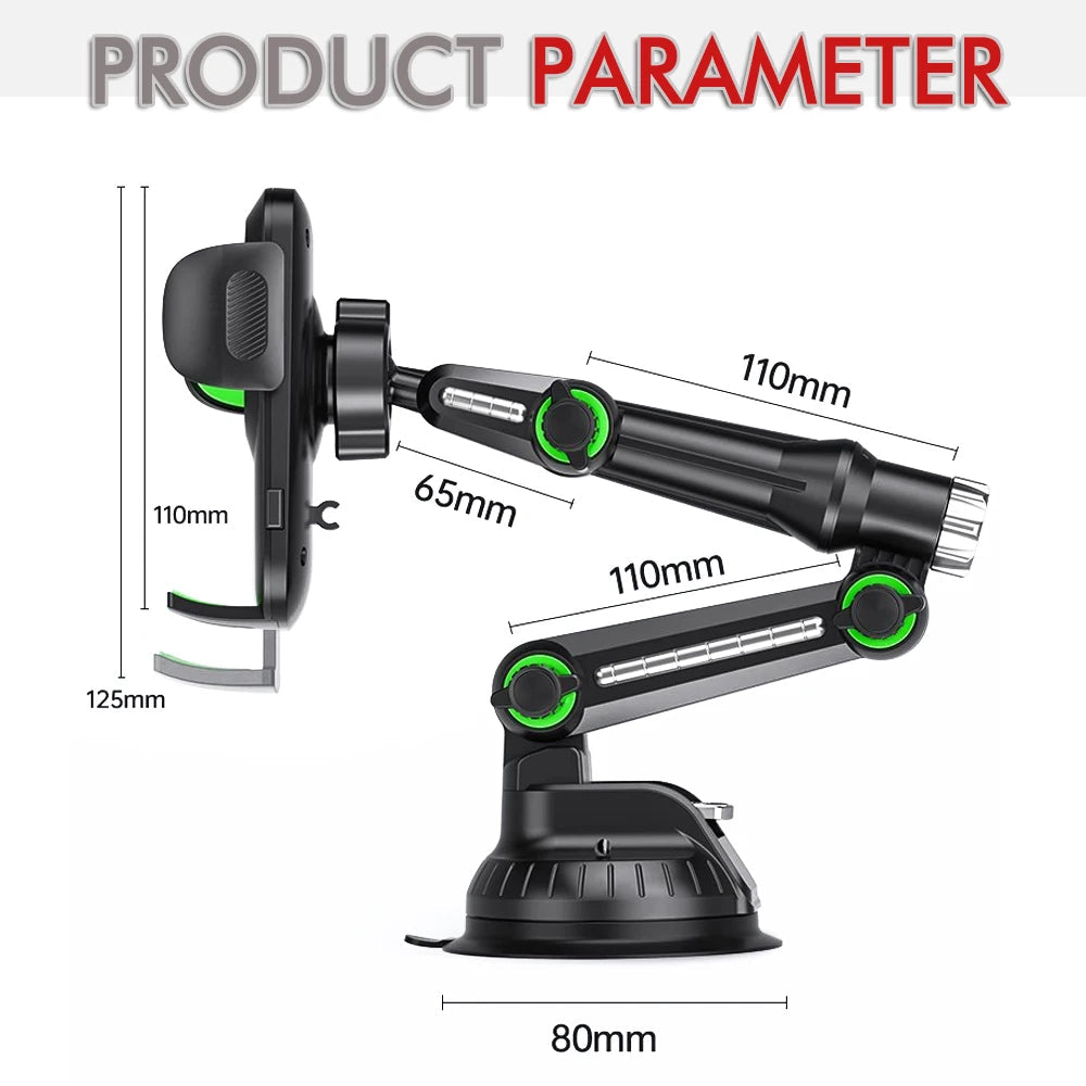 Suction Cup Phone Holder Windshield/Dashboard/Window Universal Suction Cup Car Phone Holder Mount with Sticky Gel Pad Compatib CM World