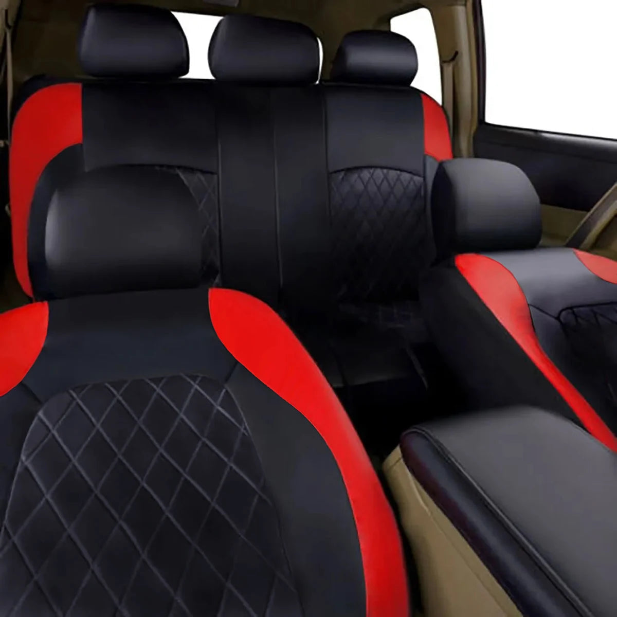 All Season Quited PU Leather Car Seat Cover Full Surrounded Seat Protector Waterproof Universal Fit Sedan Suv Pick-up Truck Seat CM World