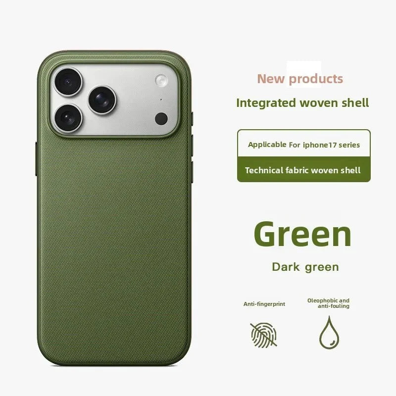 New Original Technology Woven Magnetic Case For iPhone 18 Pro 17 16 15 14 13 Pro Max For Magsafe Wireless Charger Official Cover Car Mobile World
