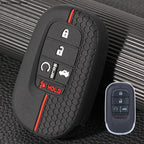 For Honda Civic Accord Passport Pilot CRV 2021 2022 2023 Silicone 5 Button Car Key Ring Chain Case Cover Holder Protector Shell