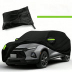 SUV Car Cover All-Weather Shield | Snow/Sun/UV/Dust Proof With Reflective Strips & Wind Straps,Heavy Duty Outdoor Protection Car Mobile World