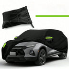 SUV Car Cover All-Weather Shield | Snow/Sun/UV/Dust Proof With Reflective Strips & Wind Straps,Heavy Duty Outdoor Protection