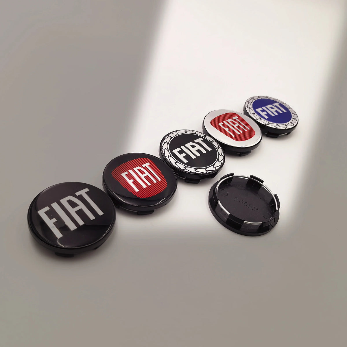 4pcs 48.5/50mm FIAT Car Wheel Center Caps Emblem Badge Wheel Center Hub Caps Badge Rim Cover Emblem