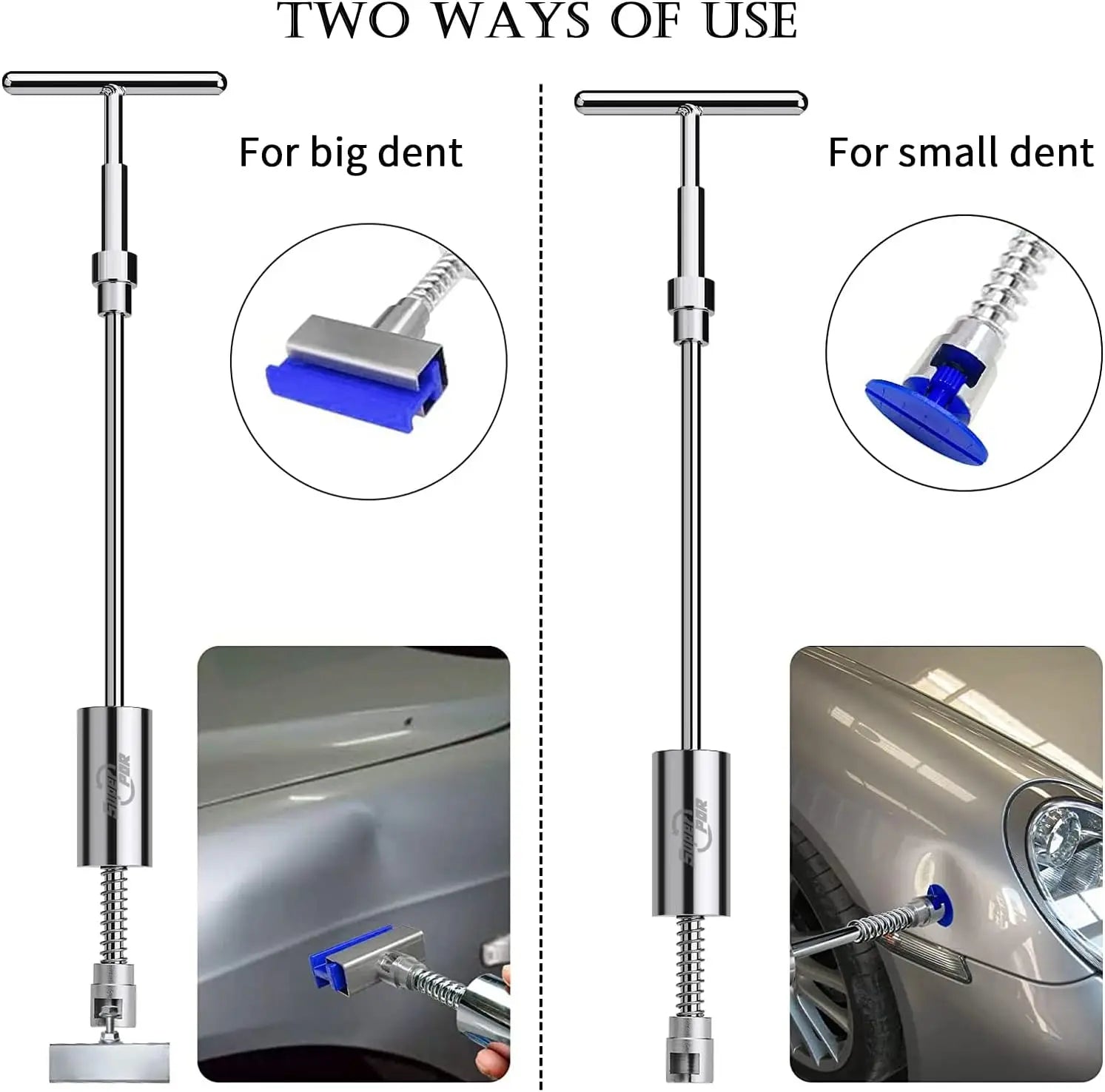 PDR Auto Paintless Body Dent Removal Kits Car Dent Repair Tools Automotive Dent Remover Suction Cup Dent Puller Tool Kit for Car CM World