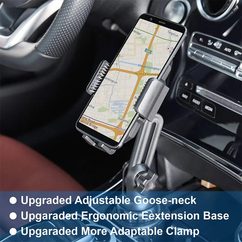 Universal Car Phone Holder Cellphone Mount Stand Adjustable Car Cup Phone Mount for iPhone 14 13 12 Por MAX Huawei Samsung