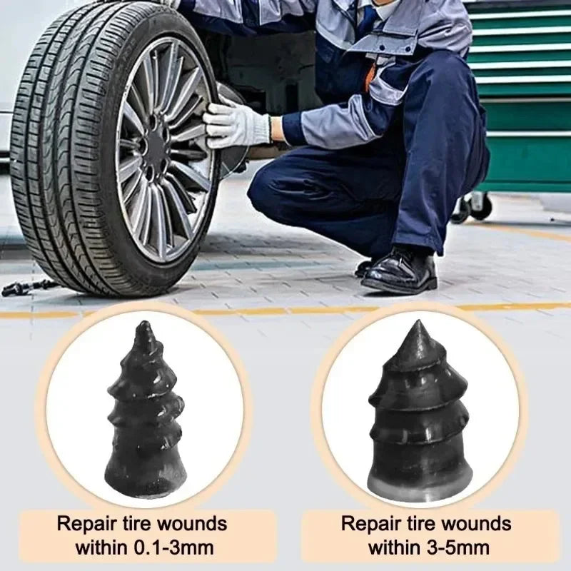 Tire Puncture Repair Nails Rubber Metal Nail for Car Motorcycle Scooter Bike Tyre Repair Tool Auto Tire Accessories
