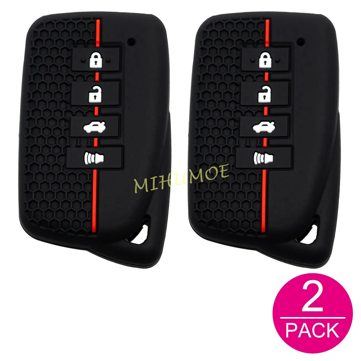 For Lexus 4 Buttons Silicone Car Remote Key Fob Case Cover Chain Shell Holder RX350 RC300 IS300 ES350 ES300h NX300h NX200t LX570 CM World