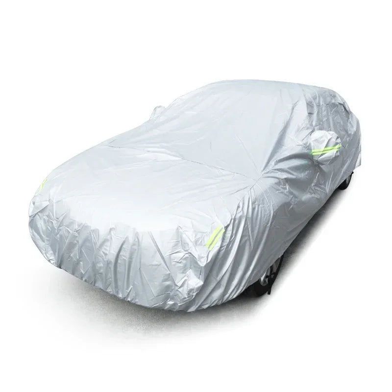 Universal Sun Car Covers Dust Anti-snow Ice  UV Shade Cover Foldable Light Silver Auto Outdoor Car Protector Windshield Cover