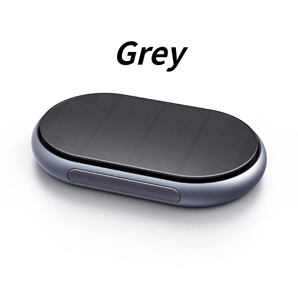 For Car Home Office Desktop Air Purifier Wireless Solar Powered Aluminum Alloy Portable Freshener Cleaner Purification Device CM World
