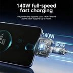 NEW 140W USB C Fast Charger With Auto Power Cutoff Battery Protection For Phones Laptops Tablets Home Travel