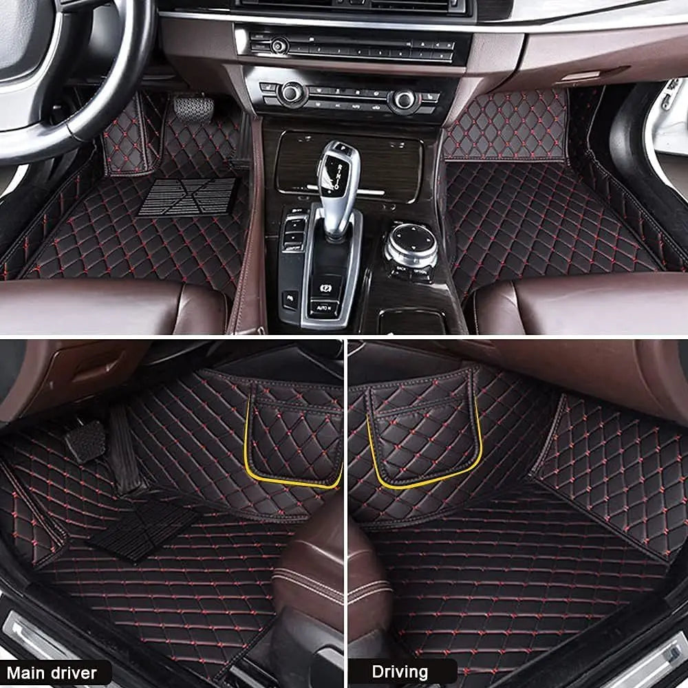 Custom Car Floor Mats For VW GOLF IV V 1997-2008 4th 5th Auto Carpets Accessories Waterproof Leather Floor Liners Car Mobile World