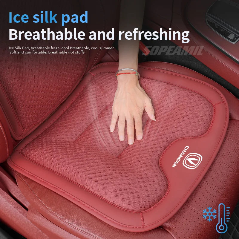Car Seat Cushion Cover Ice Silk Seat Protector Pad wheel cover For Changan CS35 Plus CS85 CS55 Aslvin CS75 CS95 CS70 Accessories