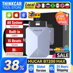MUCAR BT200 MAX AI Diagnostic Tools CANFD ELM327 Prototol Full System OBD2 Scanner 15 Resets Lifetime Free Update VS BT200 PRO Car Mobile World
