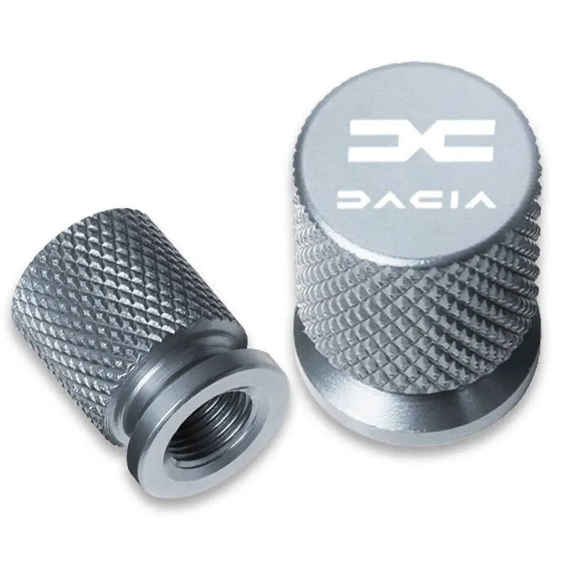 For Dacia Duster Logan Sandero Lodgy Dokker Stepway Mcv 2 Solenza La 4Pcs Metal Car Tire Valve Caps Wheel Dust Cover Accessories CM World
