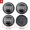 AA-4Pcs 64mm Volvo Car Wheel Hub Center Caps, Logo Emblem Wheel Rim Covers XC40 XC60 XC90 S60 S90 V50 V70 V60 Auto Accessories