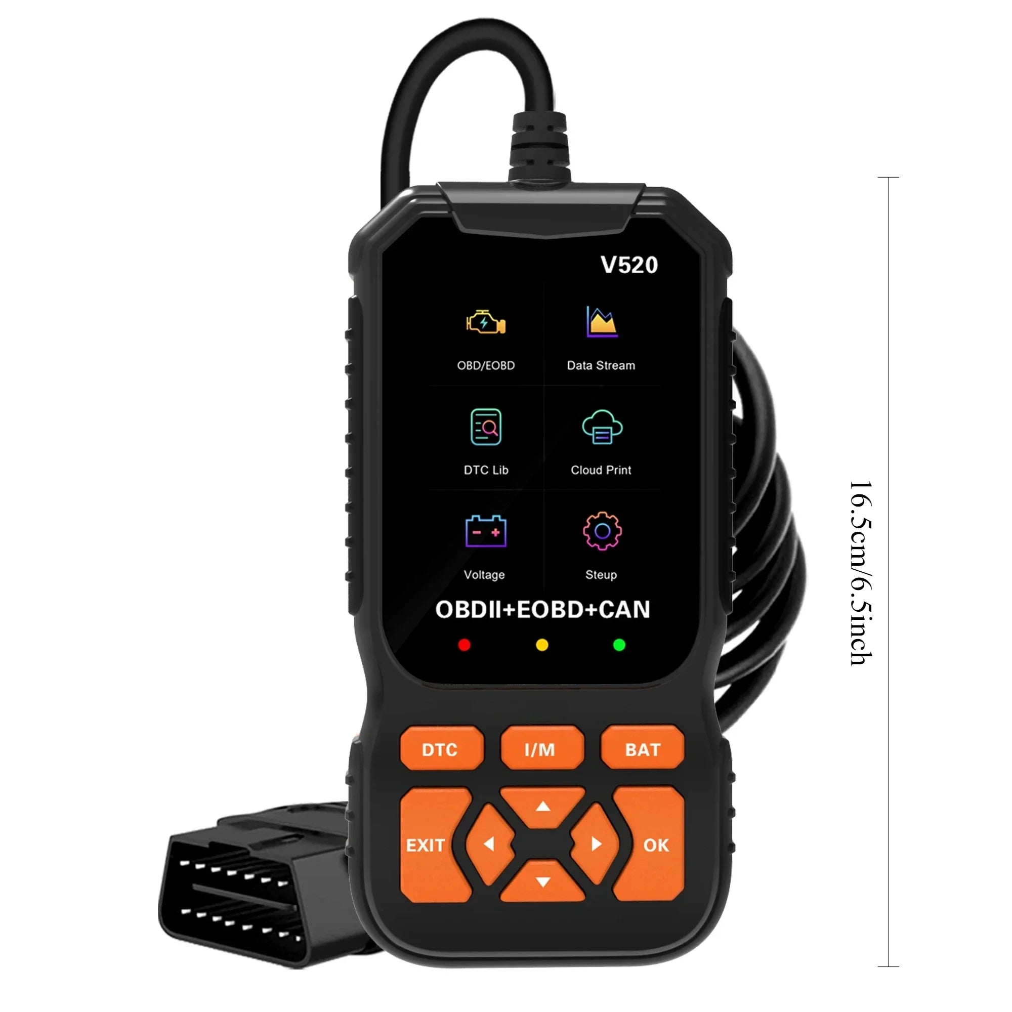 OBD2 Car Scanner Diagnostic Scanning Tool, Professional Mechanical Vehicle Fault Code Reader, Auto Reading Fault Code Control Mo CM World