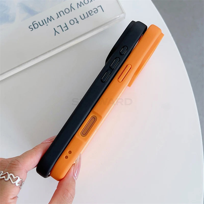 Luxury Two Color Magnetic Matte Shockproof Case for iPhone 17 16 15 14 13 12 Pro Max Air Plus For Magsafe Wireless Charge Cover