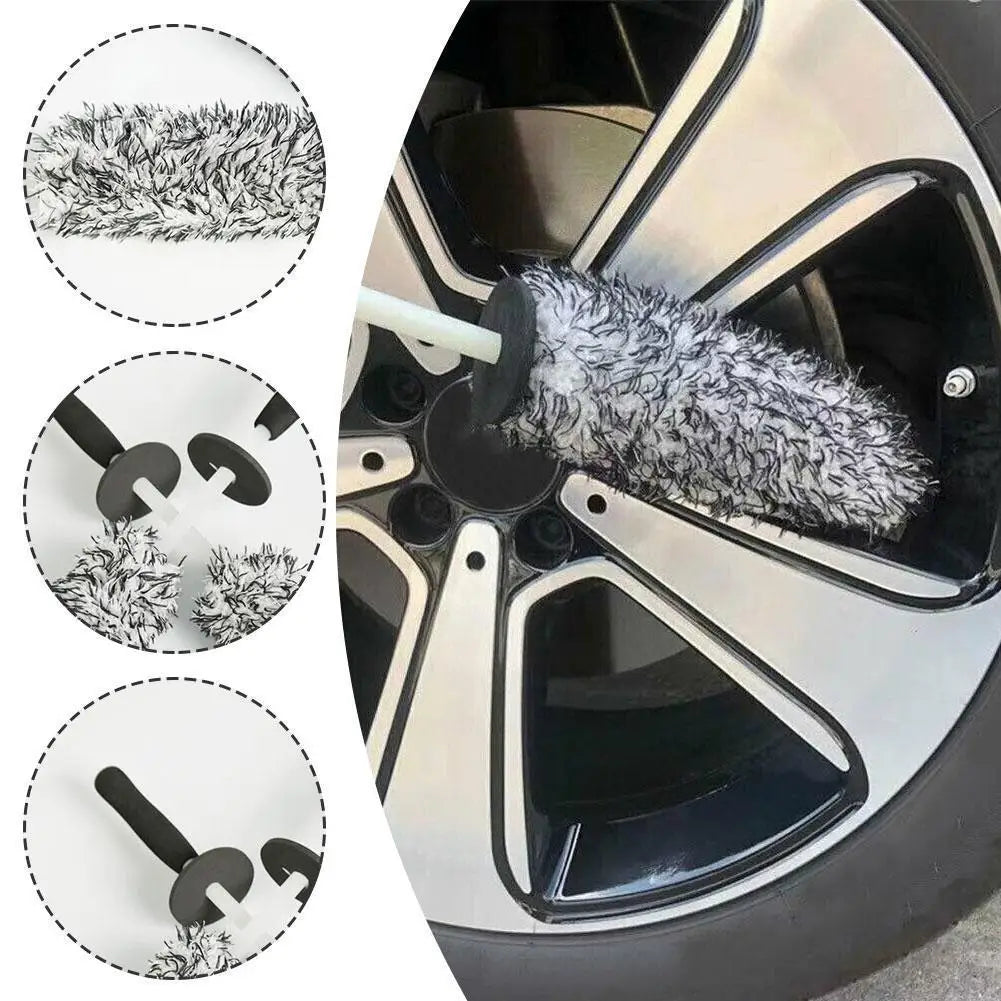 Car Wash Super Brush With Long Handle Easy To Cleaning Dust Removal Rims Spokes Wheel Barrel Car Protection Tools Accessories