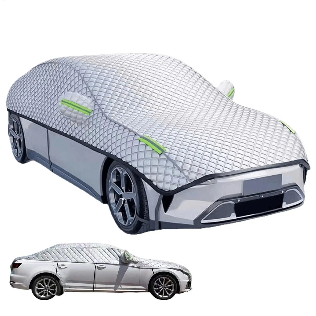 Outdoor Car Covers Protector Half Cover Protective Exterior Awning Sunshield Anti-hail Waterproof Universal Windshield Dust